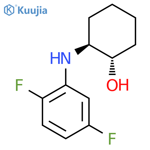 trans-2-(2,5-difluorophenyl)aminocyclohexan-1-ol structure
