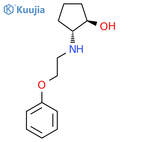 trans-2-(2-phenoxyethyl)aminocyclopentan-1-ol structure