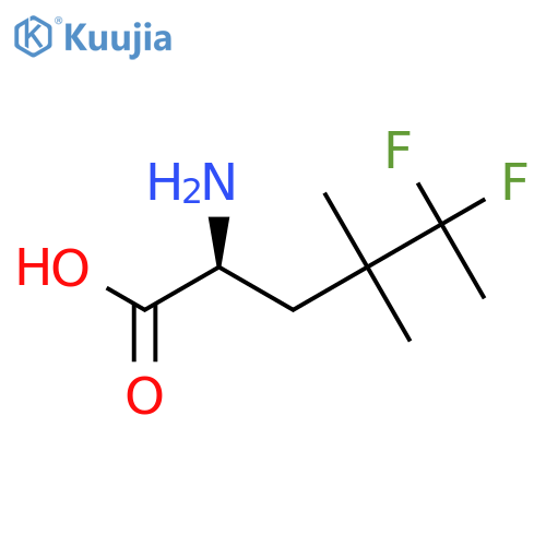 (2S)-2-amino-5,5-difluoro-4,4-dimethylhexanoic acid structure