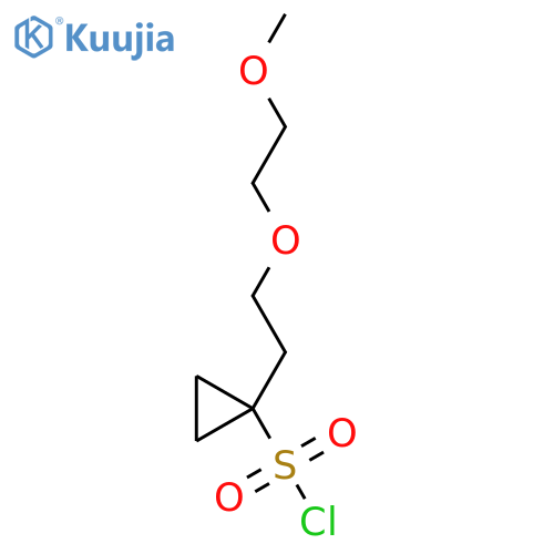 1-2-(2-methoxyethoxy)ethylcyclopropane-1-sulfonyl chloride structure