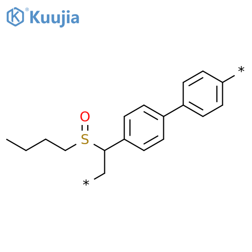 Poly[[1,1'-biphenyl]-4,4'-diyl[1-(butylsulfinyl)-1,2-ethanediyl]] structure