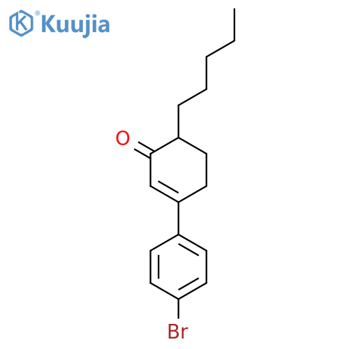 2-Cyclohexen-1-one, 3-(4-bromophenyl)-6-pentyl- structure