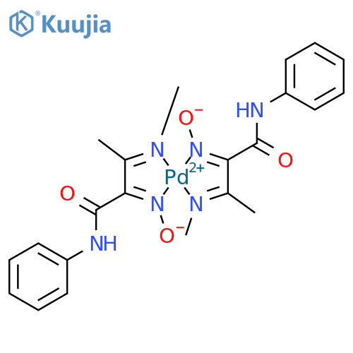 Palladium, bis[3-(methylimino)-2-oxobutyranilide 2-oximato]- (8CI) structure