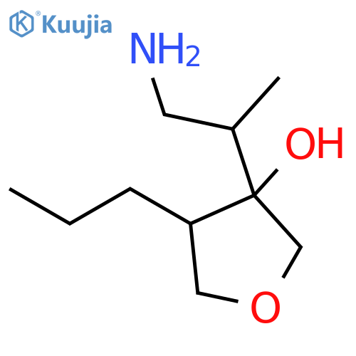 3-Furanol, 3-(2-amino-1-methylethyl)tetrahydro-4-propyl- structure