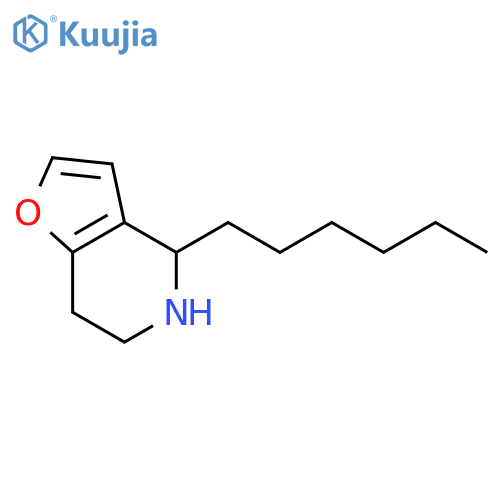 4-hexyl-4H,5H,6H,7H-furo3,2-cpyridine structure