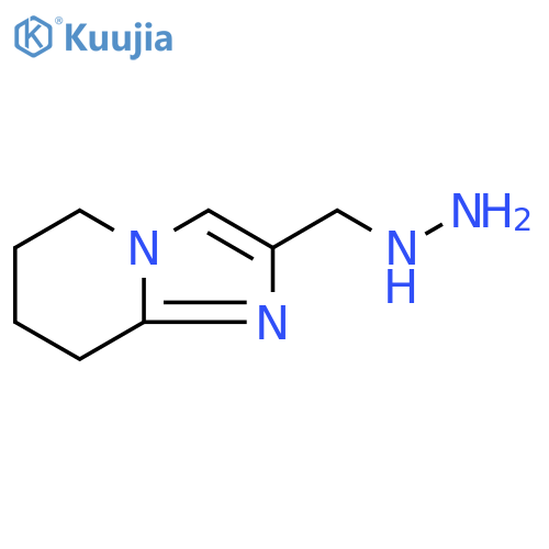 ({5H,6H,7H,8H-imidazo1,2-apyridin-2-yl}methyl)hydrazine structure