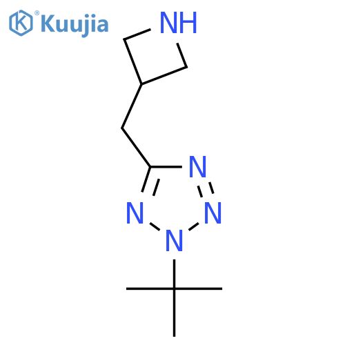 5-(azetidin-3-yl)methyl-2-tert-butyl-2H-1,2,3,4-tetrazole structure