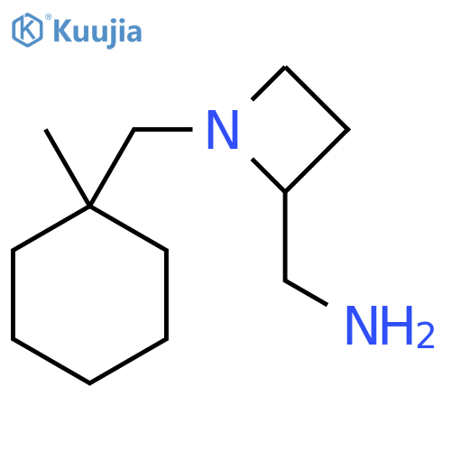 {1-(1-methylcyclohexyl)methylazetidin-2-yl}methanamine structure
