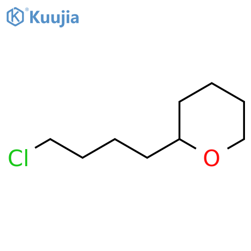 2H-Pyran, 2-(4-chlorobutyl)tetrahydro- structure