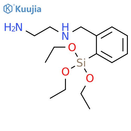 1,2-Ethanediamine, N-[[(triethoxysilyl)phenyl]methyl]- structure