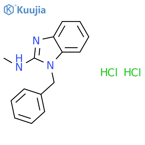(1-Benzyl-1H-benzo[d]imidazol-2-yl)methanamine dihydrochloride structure