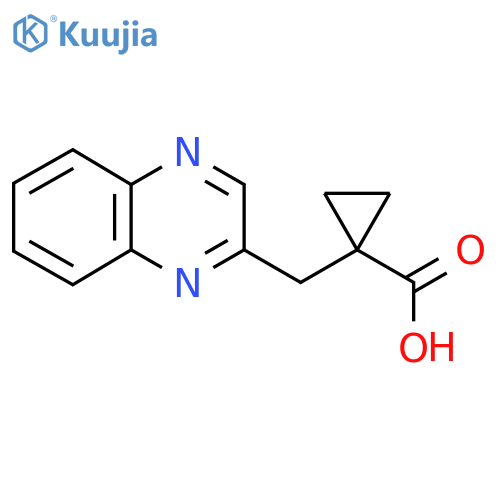 1-(quinoxalin-2-yl)methylcyclopropane-1-carboxylic acid structure