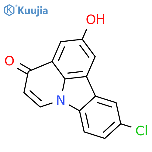 4H-Pyrido[3,2,1-jk]carbazol-4-one, 10-chloro-2-hydroxy- structure