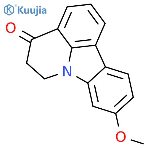 4H-Pyrido[3,2,1-jk]carbazol-4-one, 5,6-dihydro-9-methoxy- structure