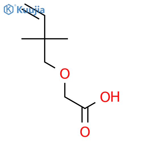 Acetic acid, [(2,2-dimethyl-3-butenyl)oxy]- structure