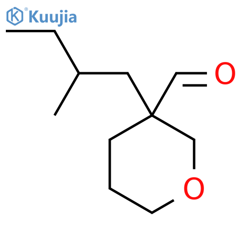 3-(2-Methylbutyl)oxane-3-carbaldehyde structure