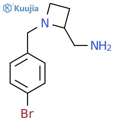 {1-(4-bromophenyl)methylazetidin-2-yl}methanamine structure
