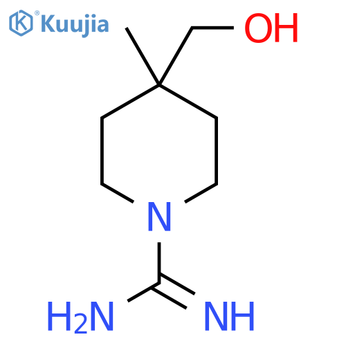 4-(Hydroxymethyl)-4-methylpiperidine-1-carboximidamide structure