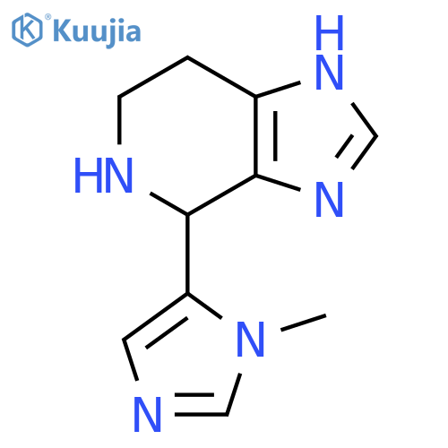 5-{3H,4H,5H,6H,7H-imidazo4,5-cpyridin-4-yl}-1-methyl-1H-imidazole structure