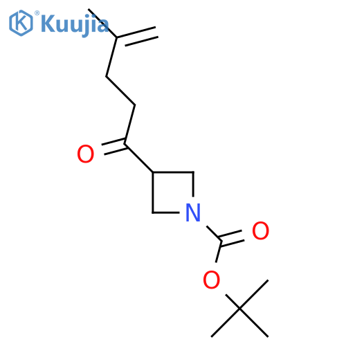 Tert-butyl 3-(4-methylpent-4-enoyl)azetidine-1-carboxylate structure
