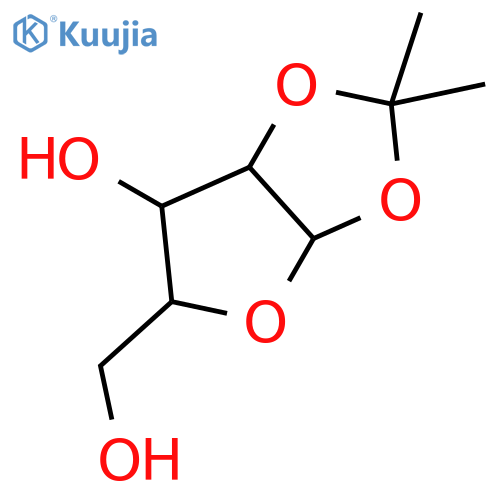 (3aR,5R,6S,6aR)-5-(hydroxymethyl)-2,2-dimethyl-tetrahydro-2H-furo[2,3-d][1,3]dioxol-6-ol structure