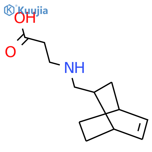 3-[({Bicyclo[2.2.2]oct-5-en-2-yl}methyl)amino]propanoic acid structure
