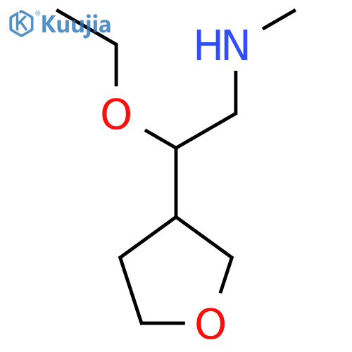 2-ethoxy-2-(oxolan-3-yl)ethyl(methyl)amine structure