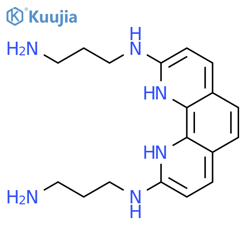 1,10-Phenanthroline-2,9-diamine, N2,N9-bis(3-aminopropyl)-1,10-dihydro- structure