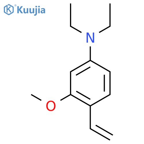 4-ethenyl-N,N-diethyl-3-methoxyaniline structure