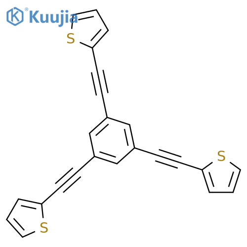 Thiophene, 2,2',2''-(1,3,5-benzenetriyltri-2,1-ethynediyl)tris- structure