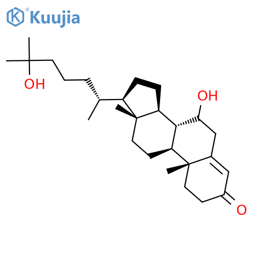 Cholest-4-en-3-one, 7,25-dihydroxy- structure