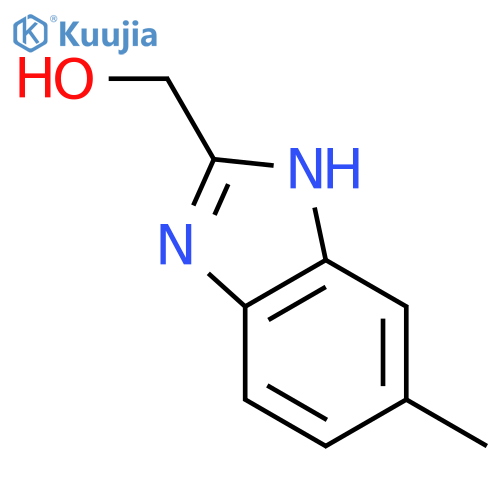 (5-methyl-1H-1,3-benzodiazol-2-yl)methanol structure