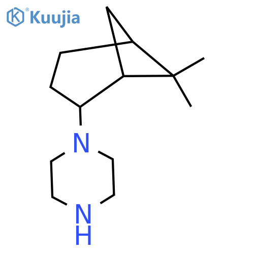 1-{6,6-dimethylbicyclo3.1.1heptan-2-yl}piperazine structure