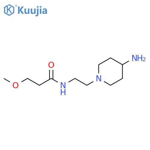 Propanamide, N-[2-(4-amino-1-piperidinyl)ethyl]-3-methoxy- structure