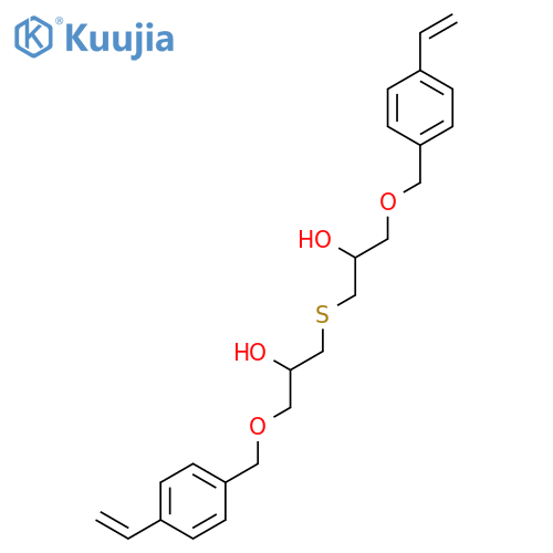 2-Propanol, 1,1'-thiobis[3-[(4-ethenylphenyl)methoxy]- structure