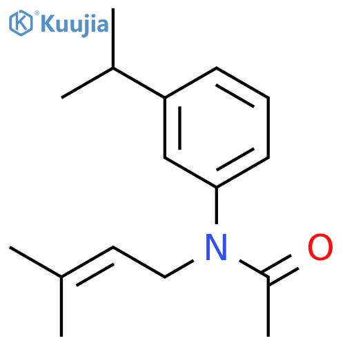 Acetamide, N-(3-methyl-2-butenyl)-N-[3-(1-methylethyl)phenyl]- structure