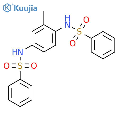 N,N'-(2-Methyl-1,4-phenylene)dibenzenesulfonamide structure