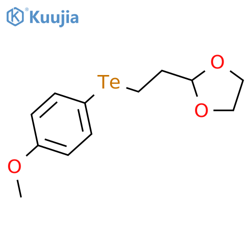 1,3-Dioxolane, 2-[2-[(4-methoxyphenyl)telluro]ethyl]- structure