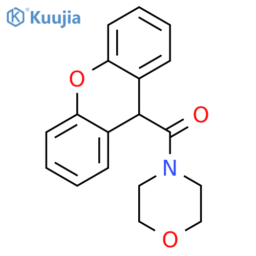 4-(9H-xanthen-9-ylcarbonyl)morpholine structure