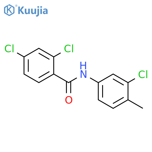 2,4-dichloro-N-(3-chloro-4-methylphenyl)benzamide structure