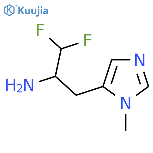 1,1-difluoro-3-(1-methyl-1H-imidazol-5-yl)propan-2-amine structure