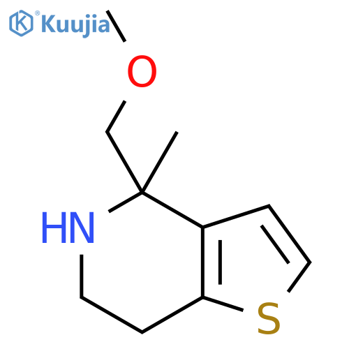 4-(methoxymethyl)-4-methyl-4H,5H,6H,7H-thieno3,2-cpyridine structure