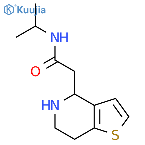 N-(propan-2-yl)-2-{4H,5H,6H,7H-thieno3,2-cpyridin-4-yl}acetamide structure