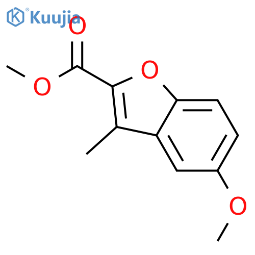 Methyl 5-methoxy-3-methyl-1-benzofuran-2-carboxylate structure
