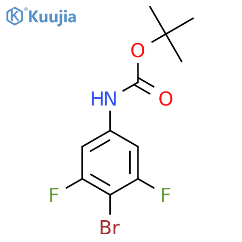 tert-butyl (4-bromo-3,5-difluorophenyl)carbamate structure