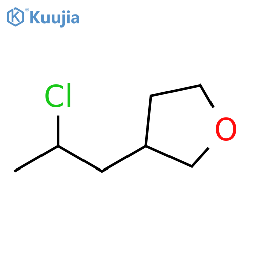3-(2-chloropropyl)oxolane structure