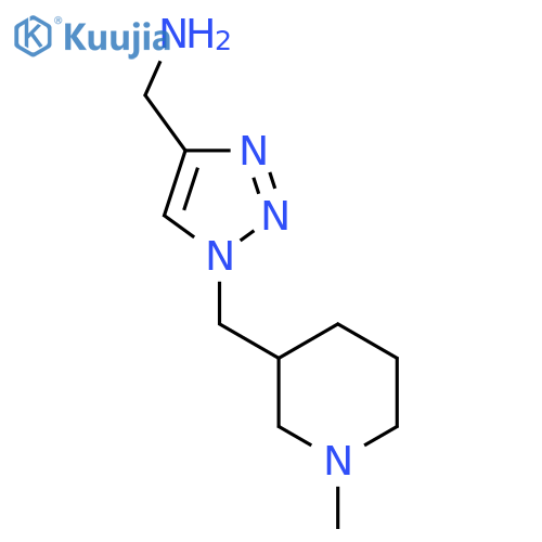 (1-((1-methylpiperidin-3-yl)methyl)-1H-1,2,3-triazol-4-yl)methanamine structure