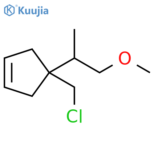 Cyclopentene, 4-(chloromethyl)-4-(2-methoxy-1-methylethyl)- structure