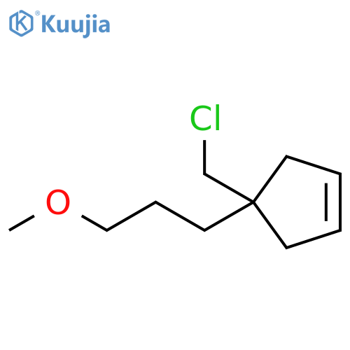 Cyclopentene, 4-(chloromethyl)-4-(3-methoxypropyl)- structure