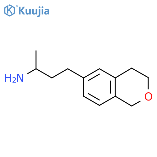4-(3,4-dihydro-1H-2-benzopyran-6-yl)butan-2-amine structure